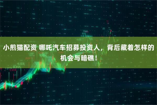 小煎猫配资 哪吒汽车招募投资人，背后藏着怎样的机会与暗礁！