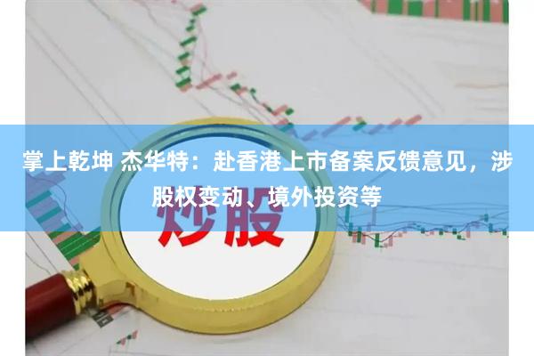掌上乾坤 杰华特：赴香港上市备案反馈意见，涉股权变动、境外投资等